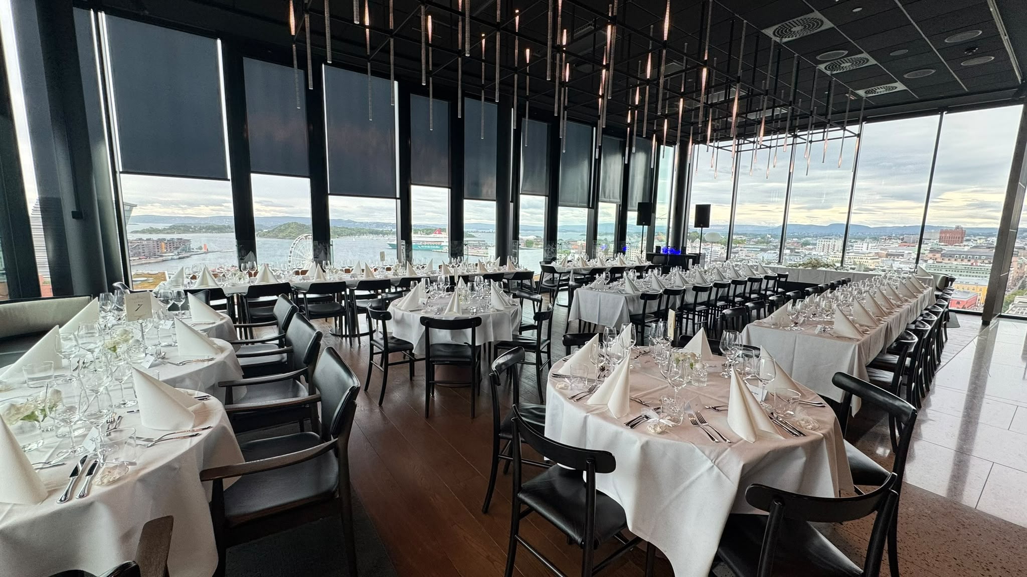 Wedding reception setting